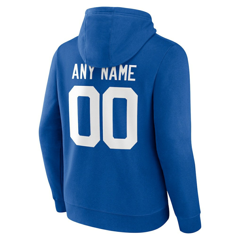 Indianapolis Colts Team Authentic Personalized Name & Number Hoodie Royal