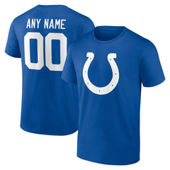 Indianapolis Colts Team Authentic Personalized Name & Number T-Shirt Royal