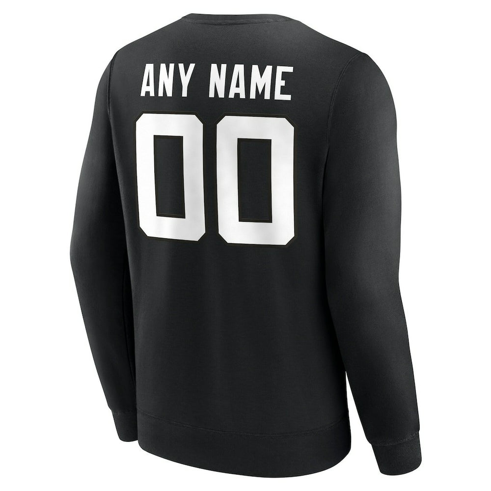 Jacksonville Jaguars Team Authentic Personalized Name & Number Sweatshirt Black