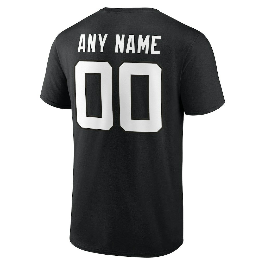Jacksonville Jaguars Team Authentic Personalized Name & Number T-Shirt Black