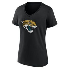 Jacksonville Jaguars Women's Team Authentic Personalized Name & Number V-Neck T-Shirt Black