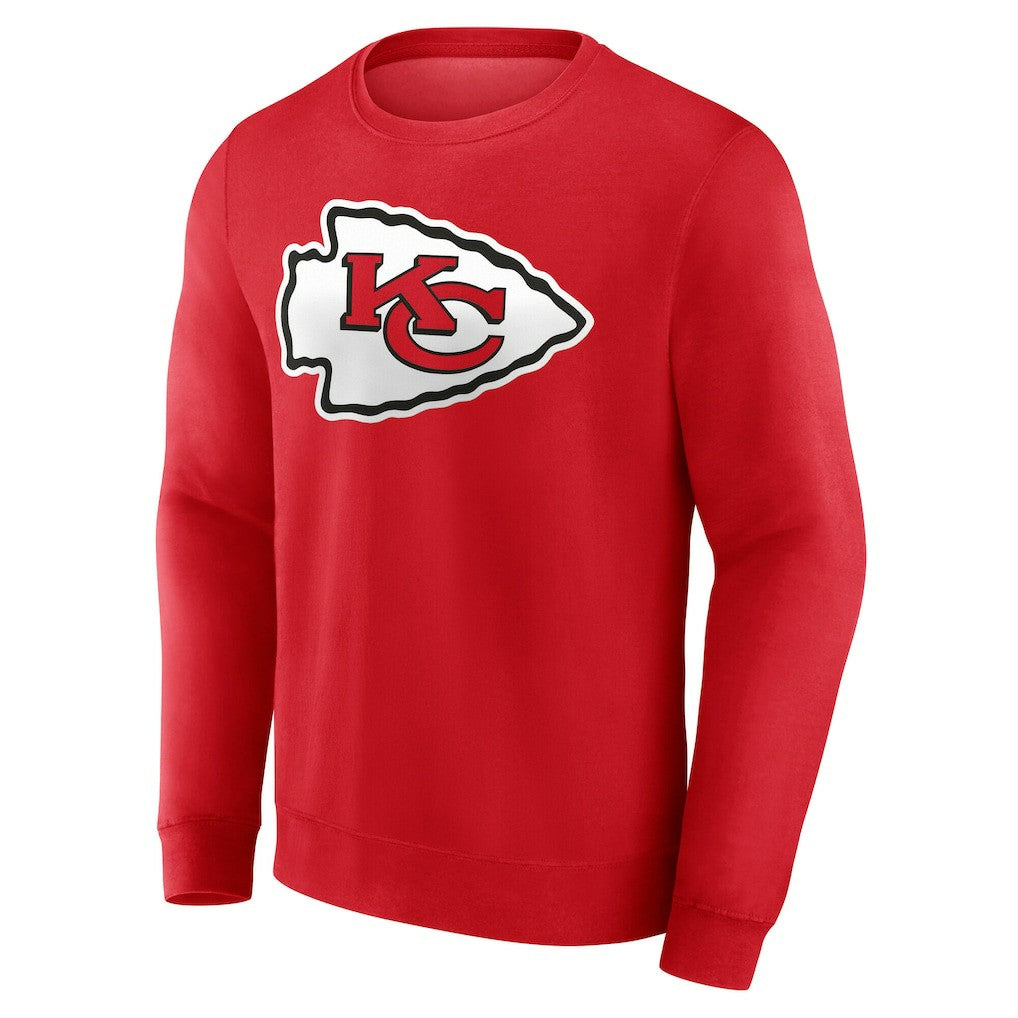Kansas City Chiefs Team Authentic Personalized Name & Number Sweatshirt Red