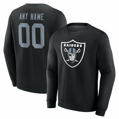 Las Vegas Raiders Team Authentic Personalized Name & Number Sweatshirt Black