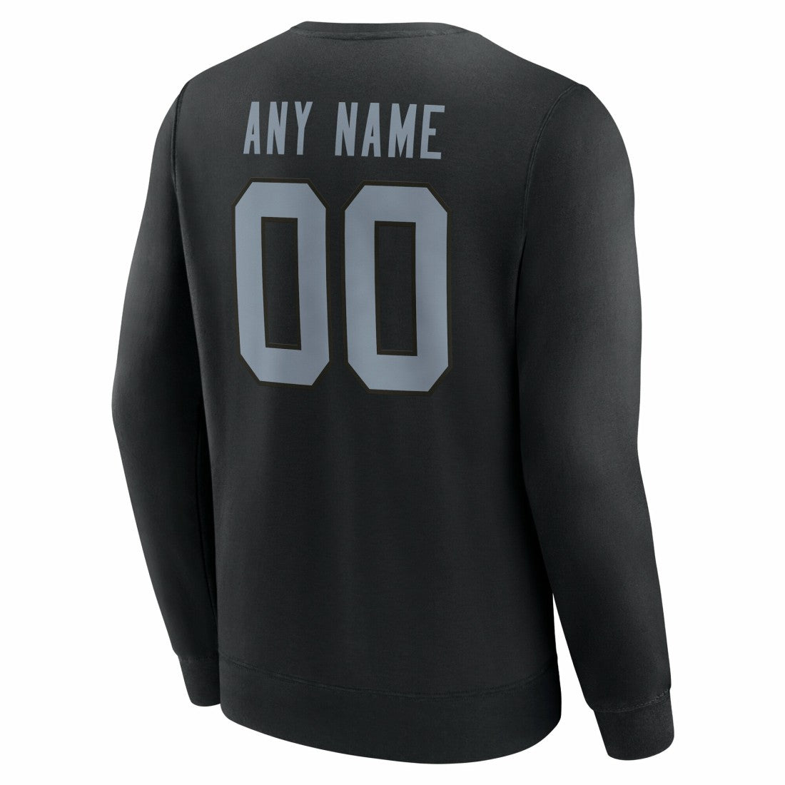 Las Vegas Raiders Team Authentic Personalized Name & Number Sweatshirt Black