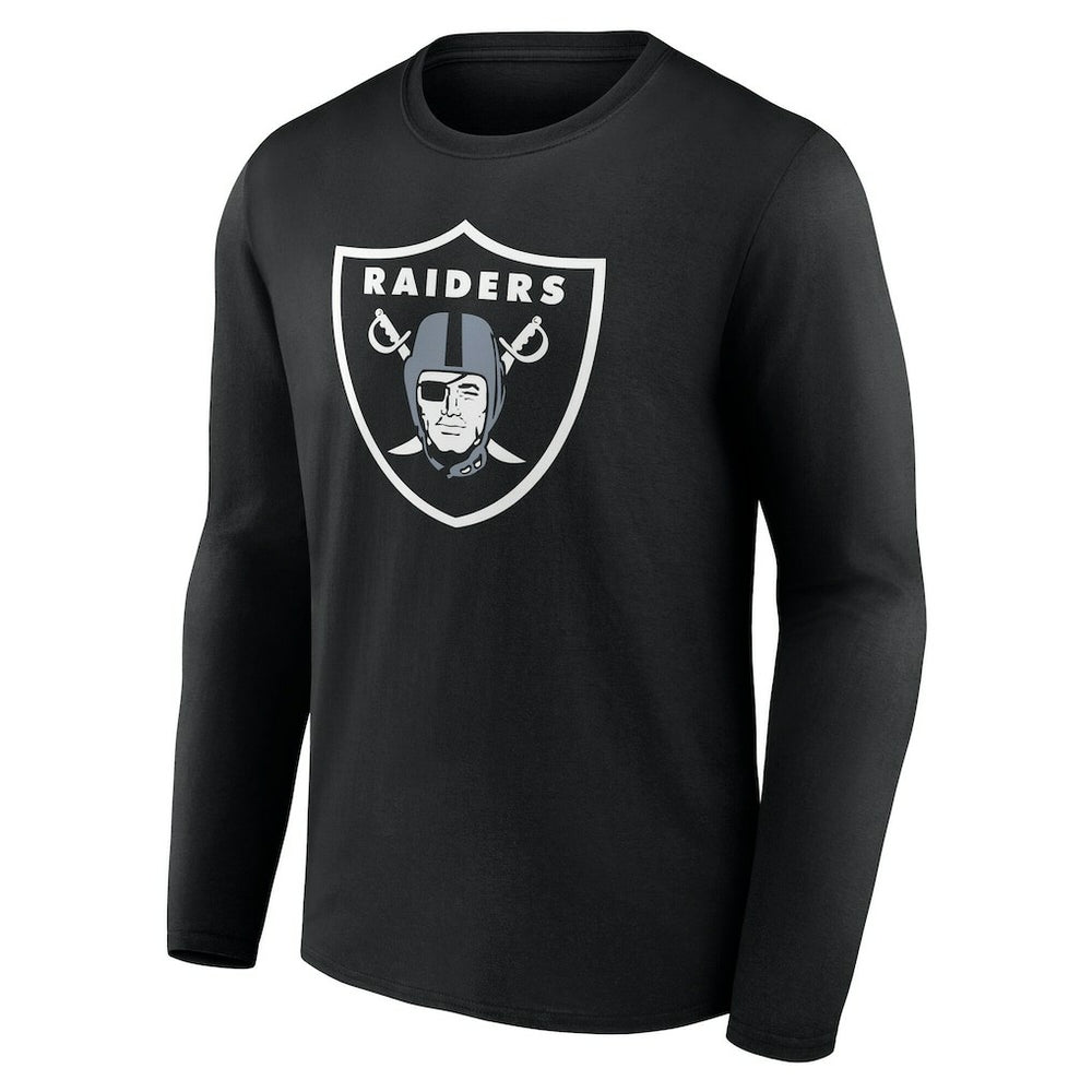 Las Vegas Raiders Team Authentic Personalized Name & Number Long Sleeve T-Shirt Black