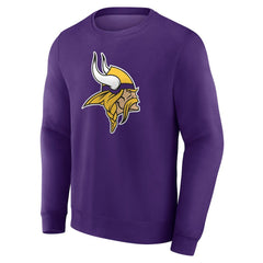 Minnesota Vikings Team Authentic Personalized Name & Number Sweatshirt Purple