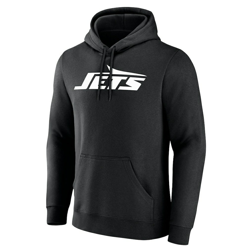 New York Jets Team Authentic Personalized Name & Number Hoodie Black