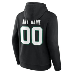New York Jets Team Authentic Personalized Name & Number Hoodie Black