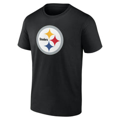 Pittsburgh Steelers Team Authentic Personalized Name & Number T-Shirt Black