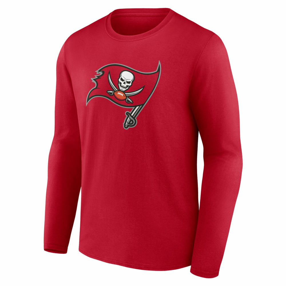Tampa Bay Buccaneers Team Authentic Personalized Name & Number Long Sleeve T-Shirt Red