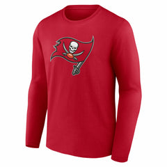 Tampa Bay Buccaneers Team Authentic Personalized Name & Number Long Sleeve T-Shirt Red