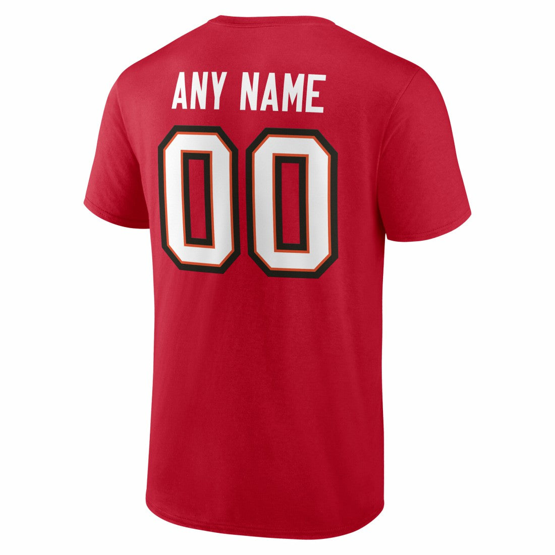 Tampa Bay Buccaneers Team Authentic Personalized Name & Number T-Shirt Red