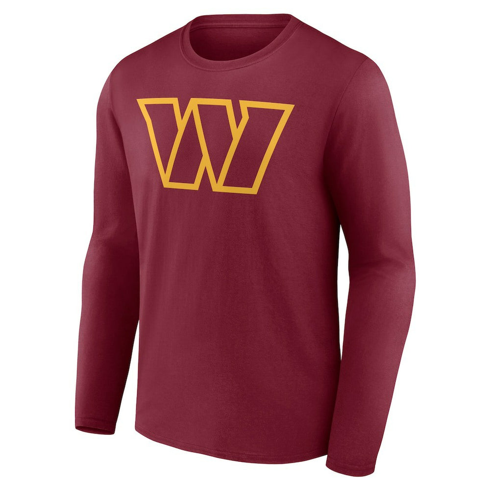 Washington Commanders Team Authentic Personalized Name & Number Long Sleeve T-Shirt Burgundy