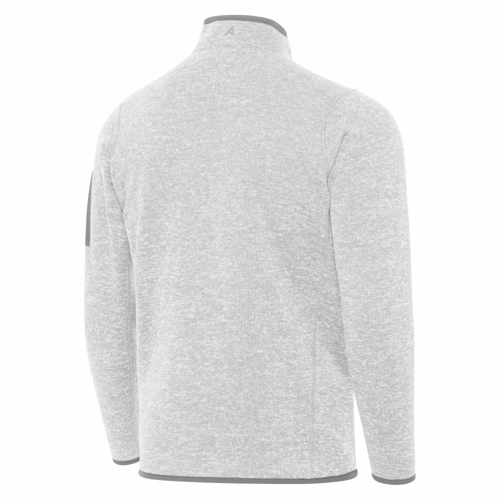 Los Angeles Dodgers Antigua 2025 World Series Champions Fortune Quarter-Zip Jacket - Heather Gray Jackets
