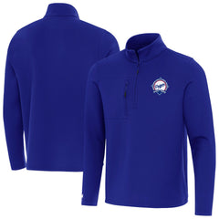 Los Angeles Dodgers Antigua Back-to-Back World Series Champions Insider Quarter-Zip Pullover - Royal Pullover