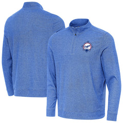 Los Angeles Dodgers Antigua Back-to-Back World Series Champions Subtle Quarter-Zip Pullover - Heather Royal Pullover