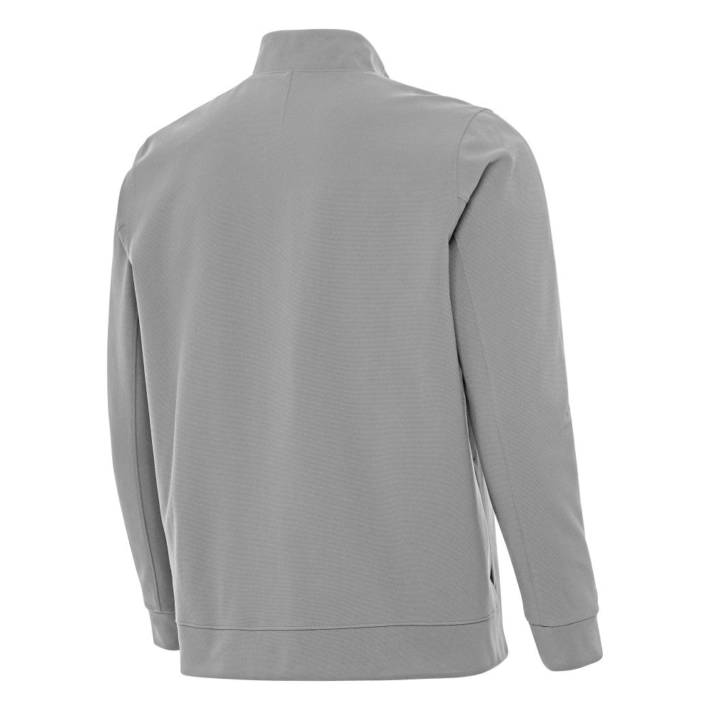 Los Angeles Dodgers Antigua Back-to-Back World Series Champions Regard Full-Zip Jacket - Gray Jackets