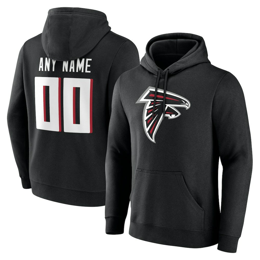 Atlanta Falcons Big & Tall Team Authentic Custom Hoodie Black