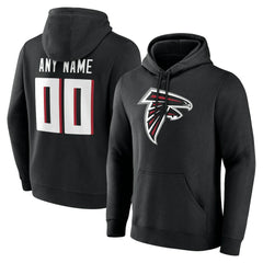 Atlanta Falcons Big & Tall Team Authentic Custom Hoodie Black