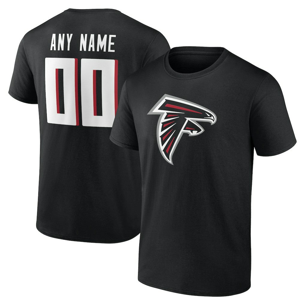 Atlanta Falcons Big & Tall Team Authentic Custom T-Shirt Black