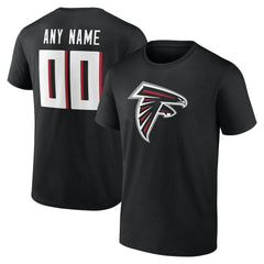 Atlanta Falcons Big & Tall Team Authentic Custom T-Shirt Black