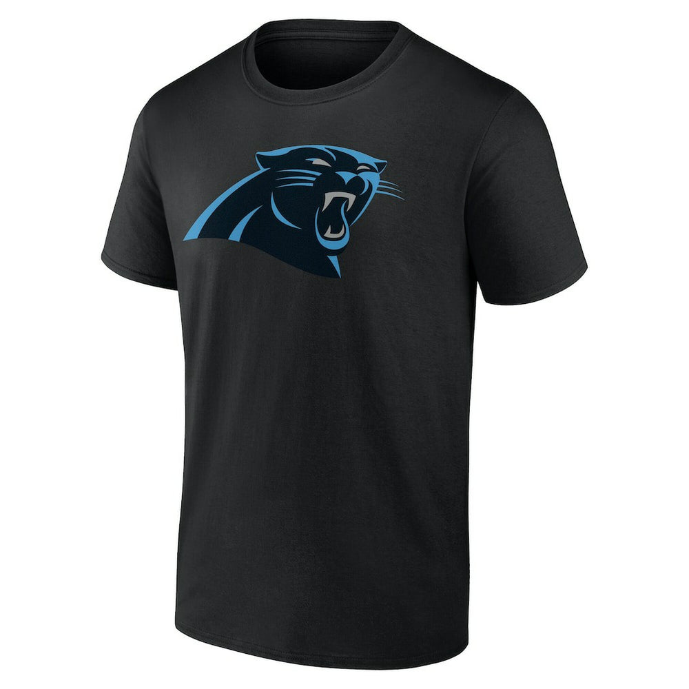Carolina Panthers Big & Tall Team Authentic Custom T-Shirt Black