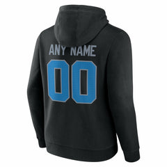 Detroit Lions Big & Tall Team Authentic Custom Hoodie Black