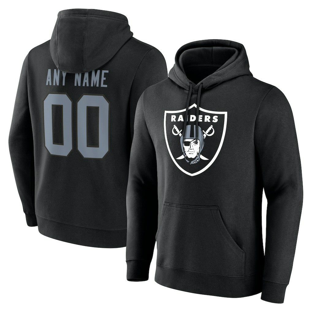 Las Vegas Raiders Big & Tall Team Authentic Custom Hoodie Black