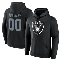 Las Vegas Raiders Big & Tall Team Authentic Custom Hoodie Black