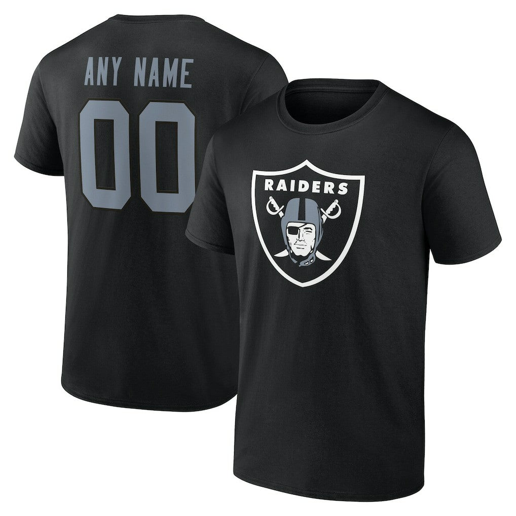 Las Vegas Raiders Big & Tall Team Authentic Custom T-Shirt Black
