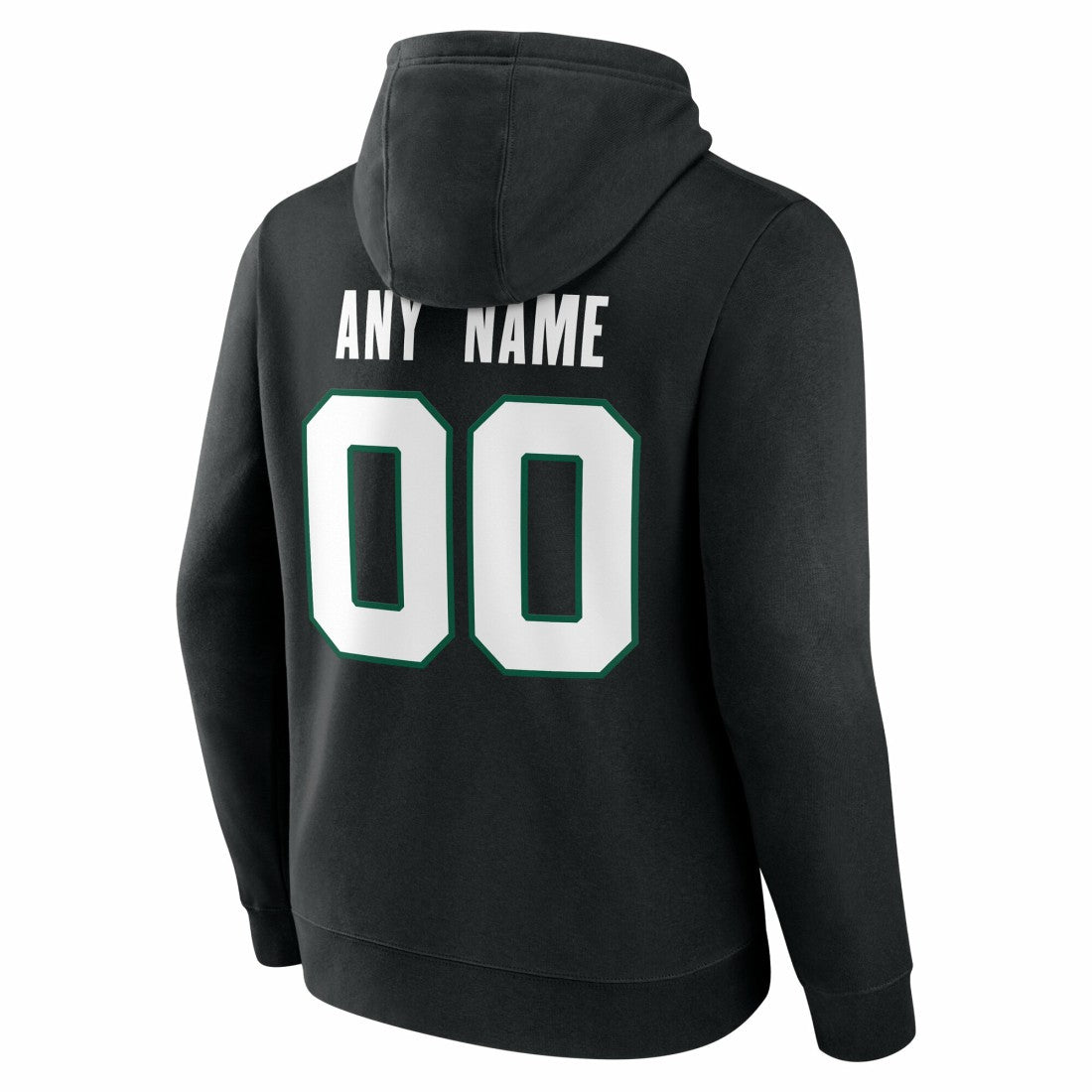 New York Jets Big & Tall Team Authentic Custom Hoodie Black