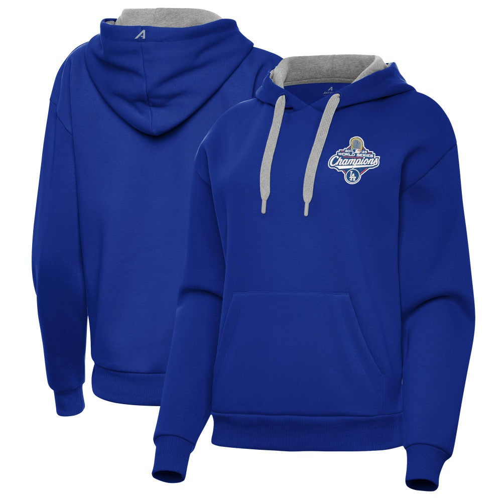 Los Angeles Dodgers Antigua Women's 2025 World Series Champions Victory Hoodie - Royal Hoodies