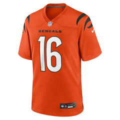 Joe Flacco Cincinnati Bengals Alternate Game Jersey Orange