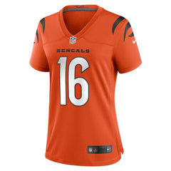 Joe Flacco Cincinnati Bengals Women's Alternate Game Jersey Orange