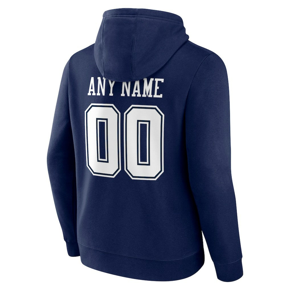 Dallas Cowboys Big & Tall Team Authentic Custom Hoodie Navy