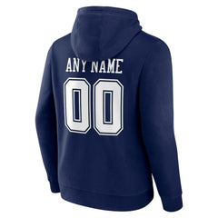 Dallas Cowboys Big & Tall Team Authentic Custom Hoodie Navy