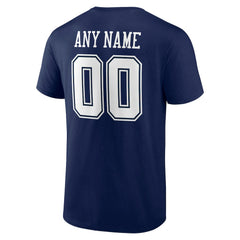 Dallas Cowboys Big & Tall Team Authentic Custom T-Shirt Navy
