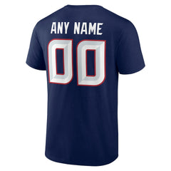 Houston Texans Big & Tall Team Authentic Custom T-Shirt Navy
