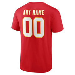 Kansas City Chiefs Big & Tall Team Authentic Custom T-Shirt Red
