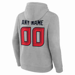 Houston Texans Big & Tall Team Authentic Custom Hoodie Gray