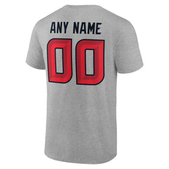 Houston Texans Big & Tall Team Authentic Custom T-Shirt Gray