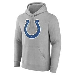 Indianapolis Colts Big & Tall Team Authentic Custom Hoodie Gray