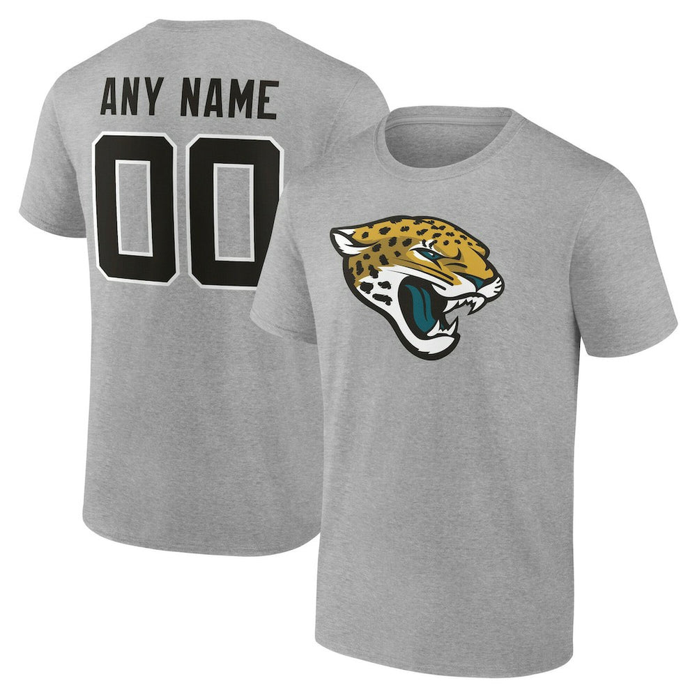Jacksonville Jaguars Big & Tall Team Authentic Custom T-Shirt Gray