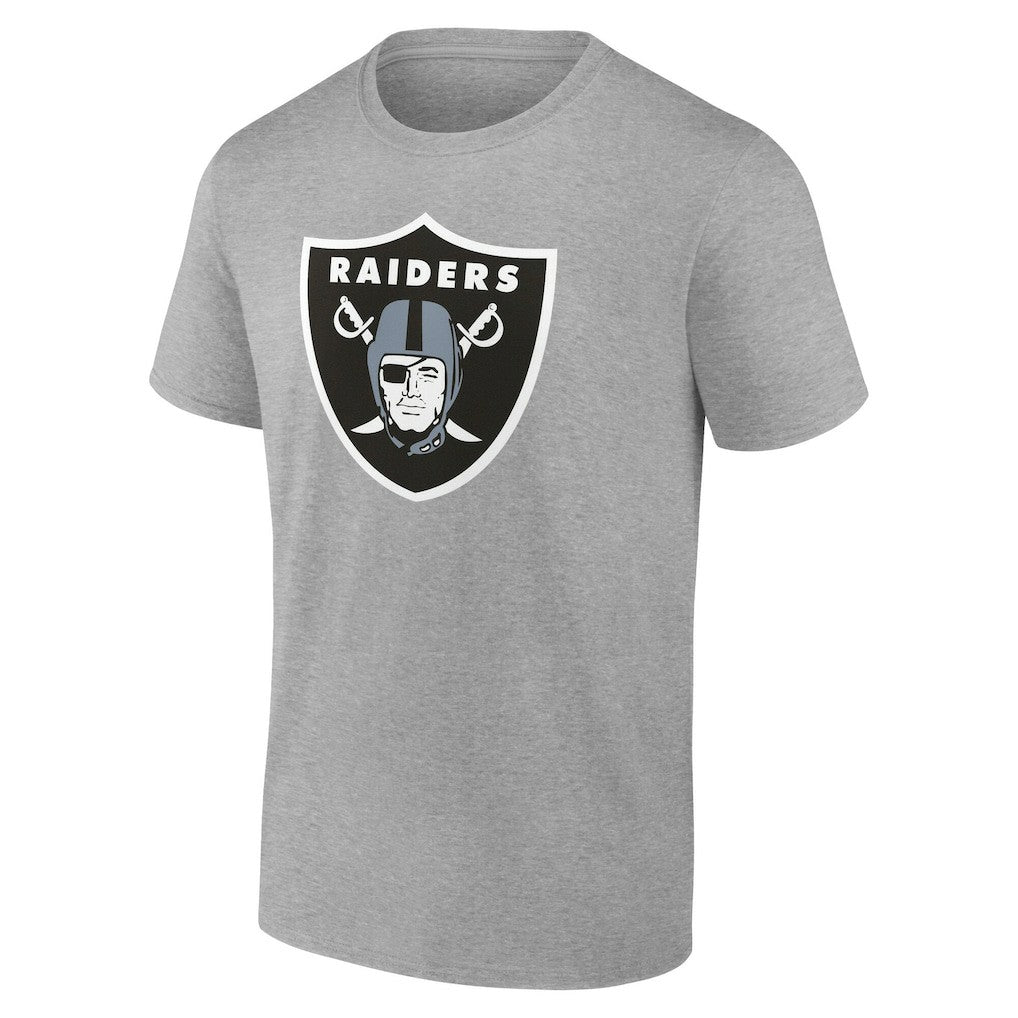Las Vegas Raiders Big & Tall Team Authentic Custom T-Shirt Gray