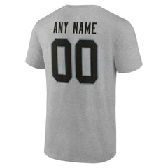 Las Vegas Raiders Big & Tall Team Authentic Custom T-Shirt Gray