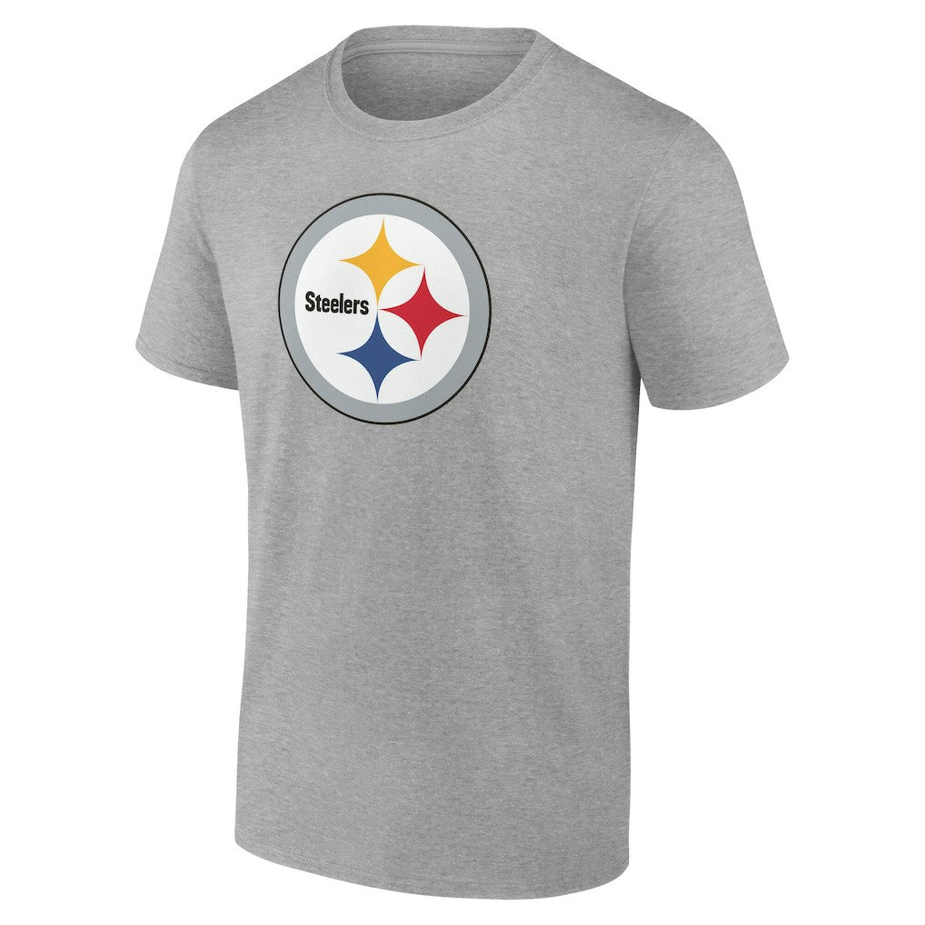 Pittsburgh Steelers Big & Tall Team Authentic Custom T-Shirt Gray
