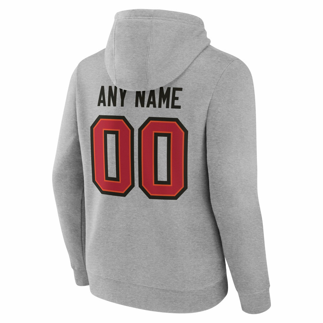 Tampa Bay Buccaneers Big & Tall Team Authentic Custom Hoodie Gray