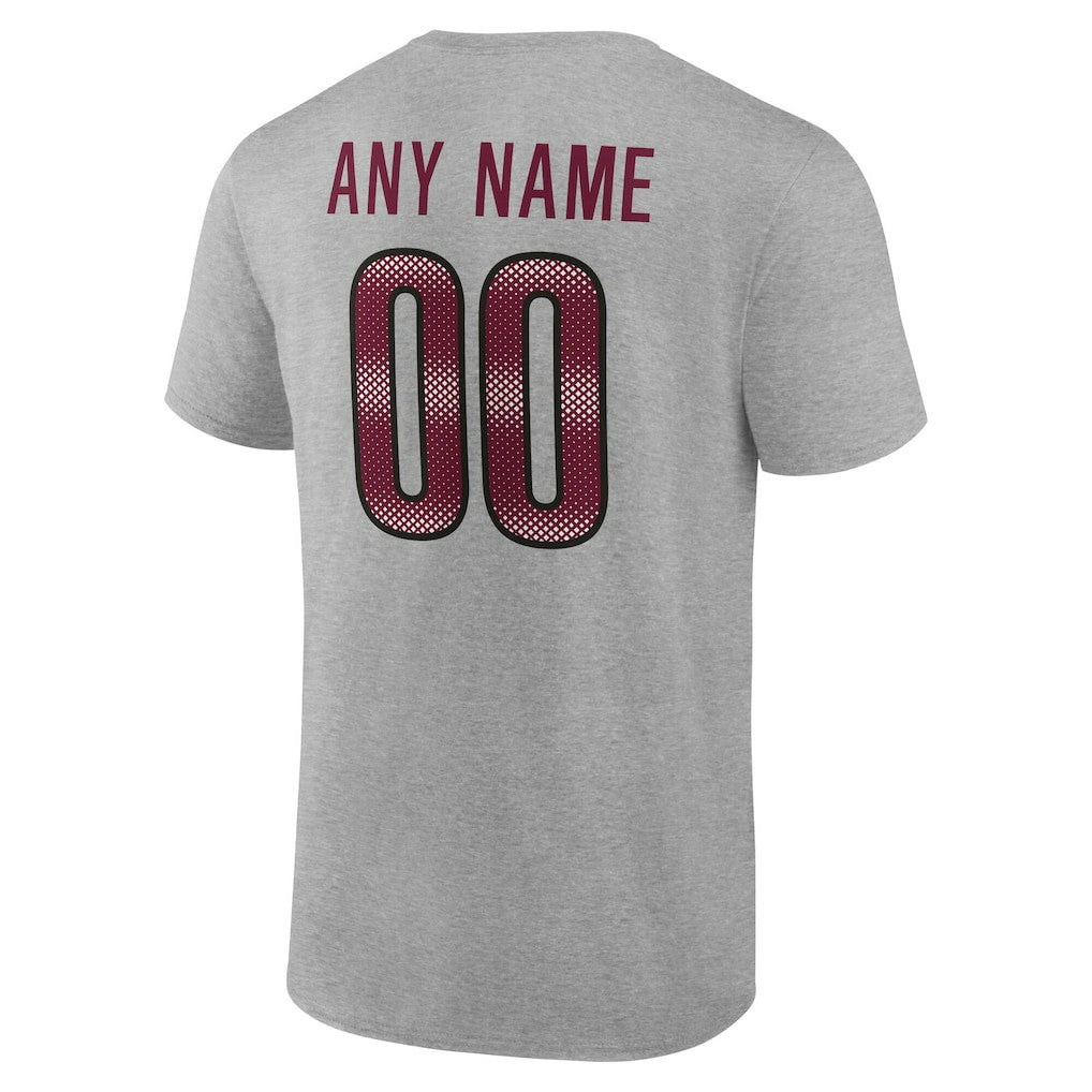 Washington Commanders Big & Tall Team Authentic Custom T-Shirt Gray