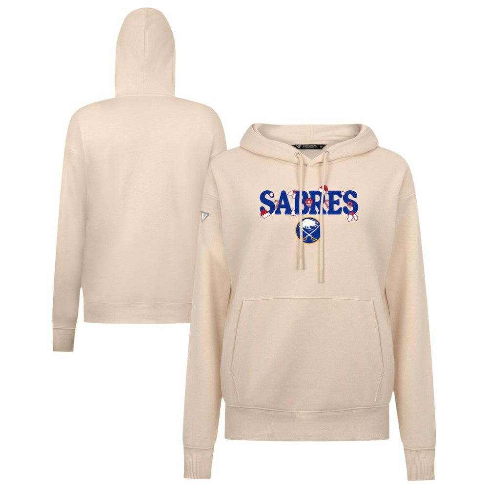 NHL Buffalo Sabres Levelwear Women's Festive Holiday Adorn Hoodie - Khaki