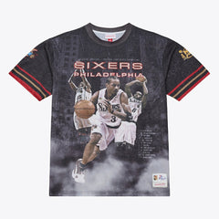 Philadelphia 76ers Hardwood Classics Originals Collection 2000-2001 Team Roster T-Shirt Black